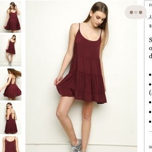 Burgundy Jada Dress