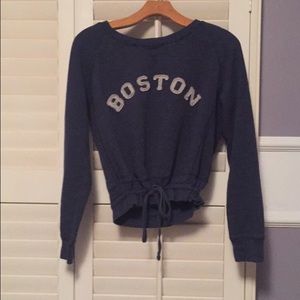 Navy Boston sweater. Size large.