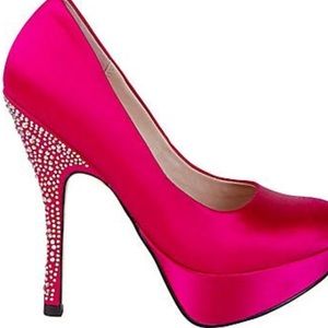 Hot pink high heels!