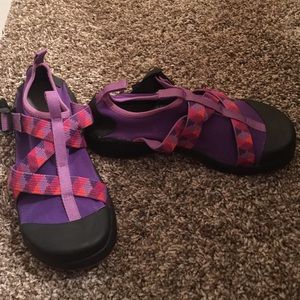 Close toed Chaco water shoes