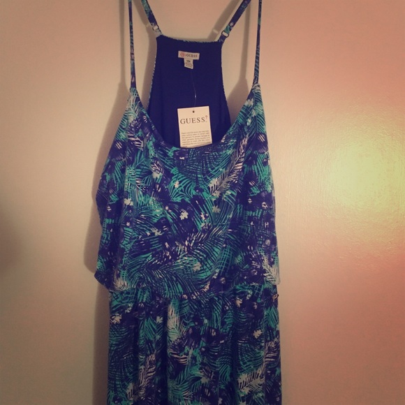 New W/Tags. Guess. Gizella Printed Dress. Size M