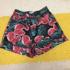 American apparel high waisted shorts
