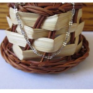 18K Over Sterling Silver Diamond Cut Chain 16"