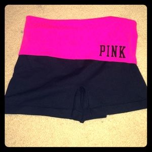 Pink Yoga Shorties Workout Shorts VS