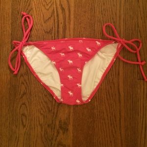Pink Abercrombie Moose Bikini bottom XS