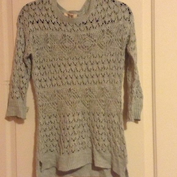 Soft mint green sweater from Pink Rose
