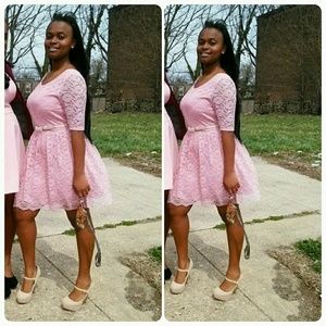 Macy's Semi Formal Tulle Lace Dress💁💃