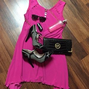 Hot pink tunic by Joseph Ribkoff
