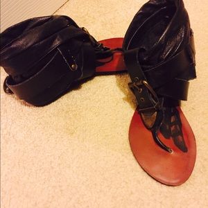 DV by Dolce Vita leather sandal booties size 5.5