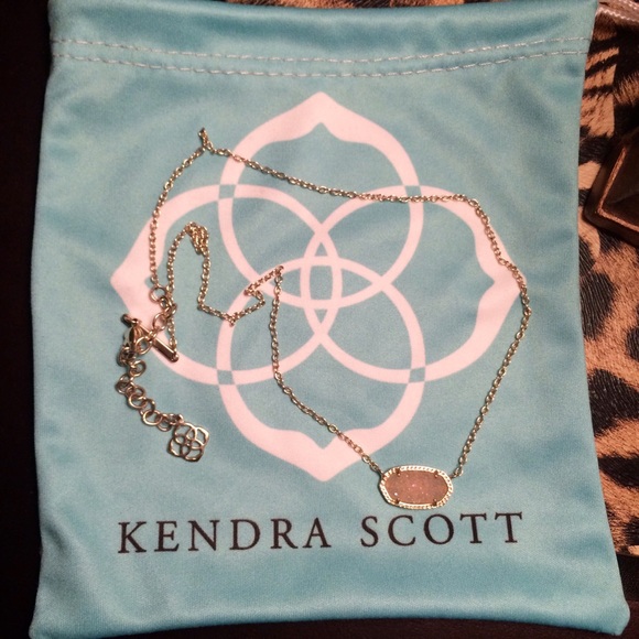 Kendra Scott Iridescent Drusy necklace