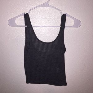 Grey Crop Top