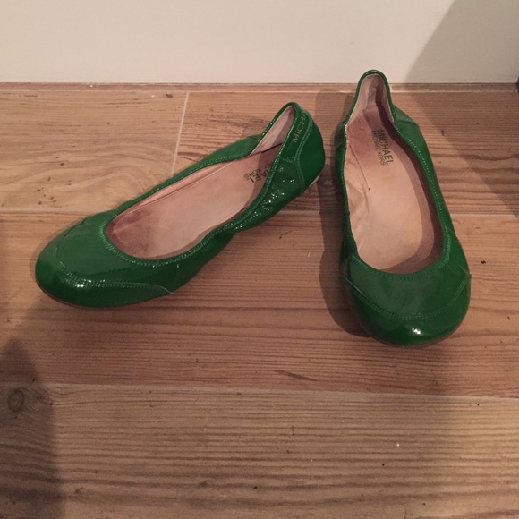 Michael Michael Kors Green Ballet Flats