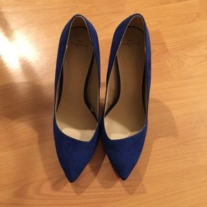 Zara Blue suede heels!