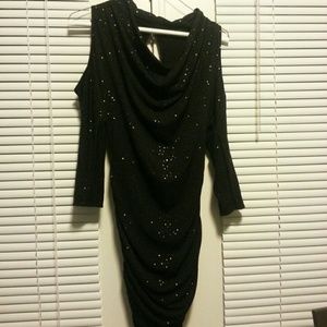Sexy Sequin black dress