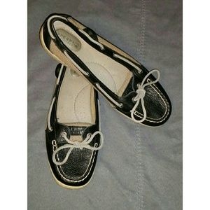 Sperry Topside black boat shoe, 9.5 womens