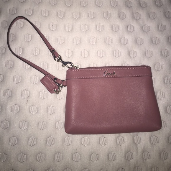 BRAND new never used coach wristlet coin purse key