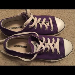 Converse purple shoes