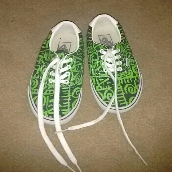 Vans green shoes
