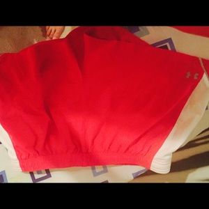 Under armour running shorts.