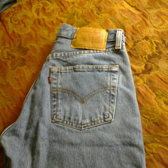 Used Levi 501 button fly jeans