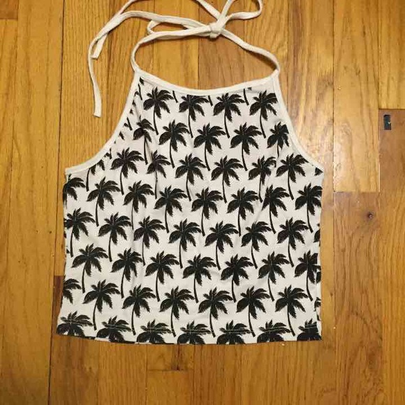 Brandy Melville Palm tree halter