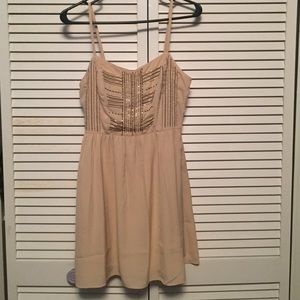 Light pink beaded short dress