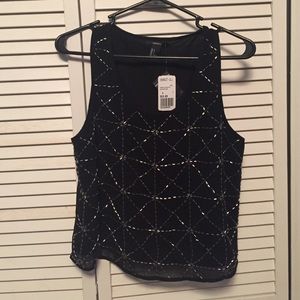 Black beaded shirt
