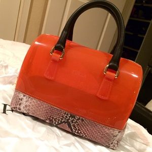 FURLA Orange &Snake Candy Bag. SOLD OUT EVERYWHERE