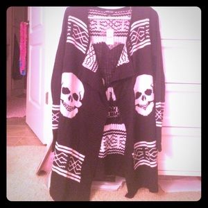 Grunge Skull Cardigan