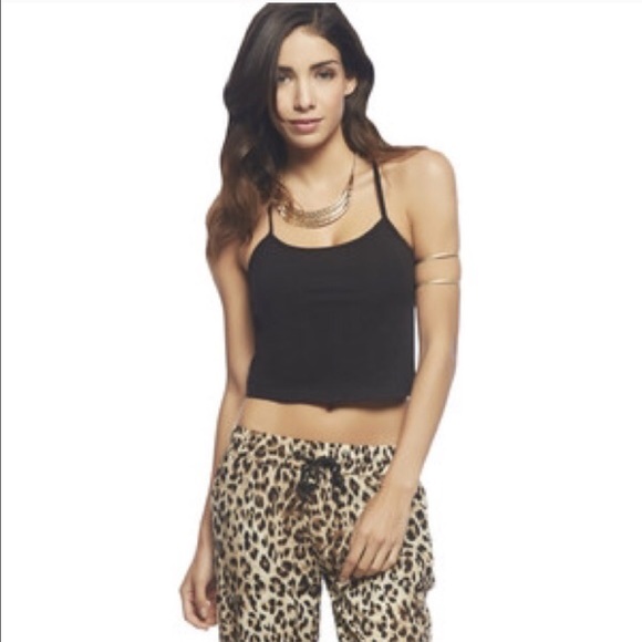 Topshop racer back crop tank