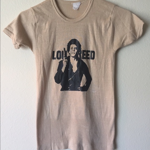 Vintage deadstock women's Lou Reed rock tee S