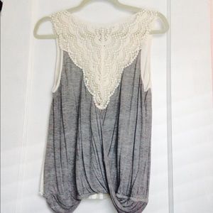 Laced back top