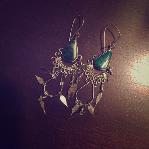 Sterling silver dangle earrings