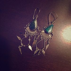 Sterling silver dangle earrings