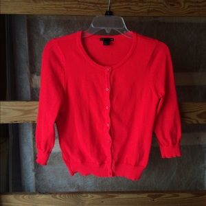 H&M Neon Coral Cardigan