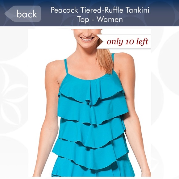Stunning designer rufe 2 piece Tankini