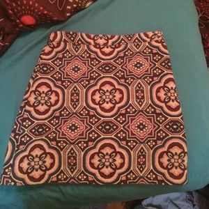 Topshop patterned skirt