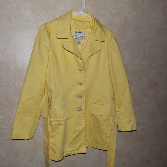 Lemon Yellow mid length jacket