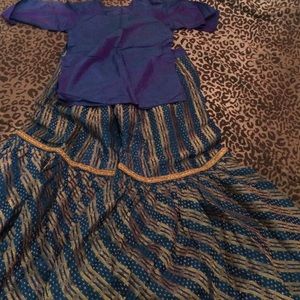 Blue banarsi and silk gharara!