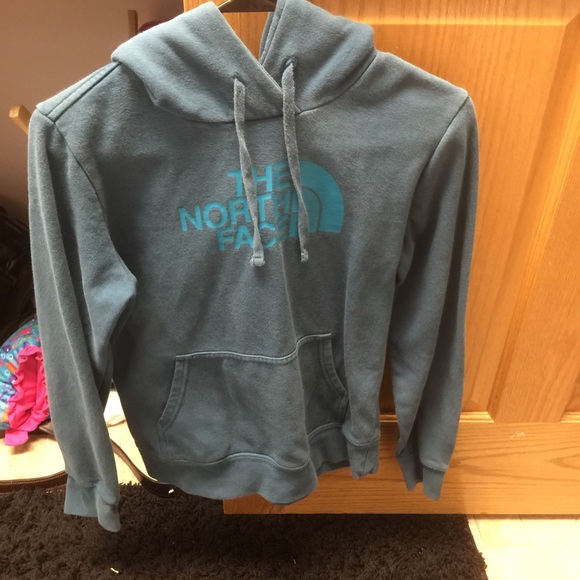 Blue north face hoodie