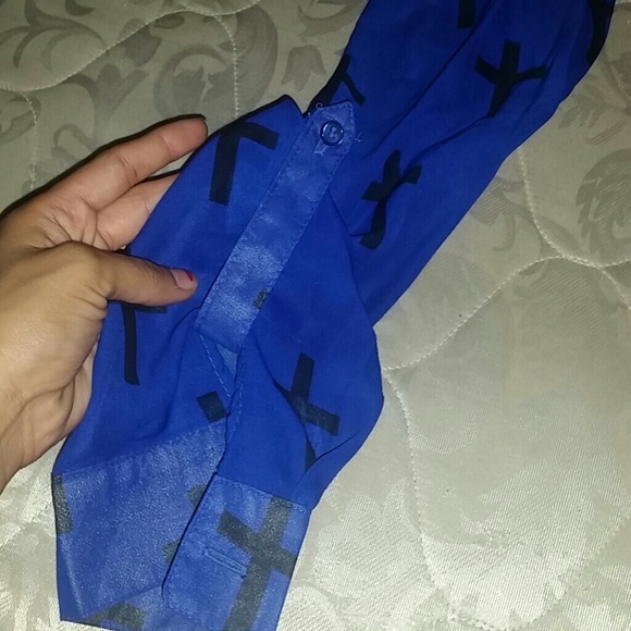 Sheer Button up (: - Picture 2 of 4