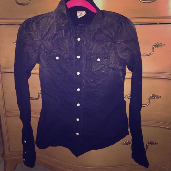 True religion button up shirt (women's)