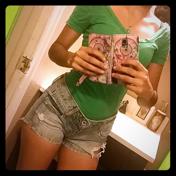 Charlotte Russe Turqouise-y Fitted Tee (:
