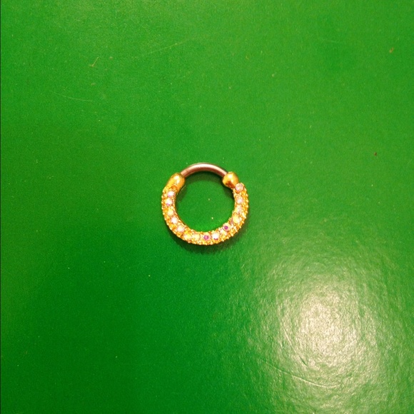 Faux septum ring back order