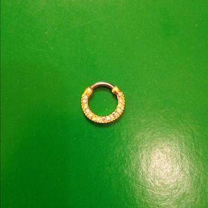 Faux septum ring back order