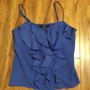 Blue Ruffle H&M Blouse