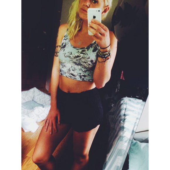 Open back crop top