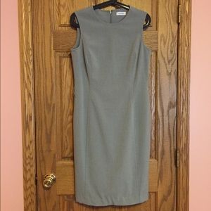 Calvin Klein grey shift dress for work
