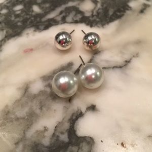 two pair of earrings