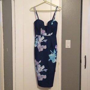 Unworn Sexy Floral Pencil Dress